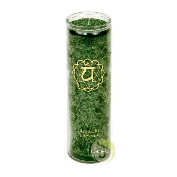 Anahata Findsomethingdifferent aromatique Bougie Vert 4ème Chakra 